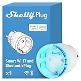 Shelly AZ Plug Weiß, WLAN- & Bluetooth-betriebener Smart-Plug, Strommessung, 12...