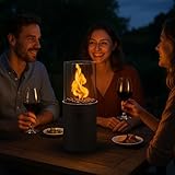 TOM Innovation XXL Gas Tischkamin - 12 Stunden Brenndauer für Indoor & Outdoor...