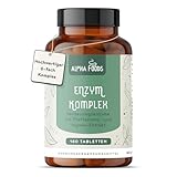 Alpha Foods | Verdauungsenzyme Komplex | mit Bromelain, Lipase, Amylase und...