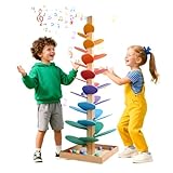 WRQIOO Murmelbahn Holz, Klangbaum, Kugelbahn Holz Baby, Klangturm, Klang...