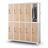 Jan Nowak Umkleideschrank 5B2A Spind Spint Schließfachschrank Metallschrank mit...