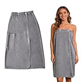 WEFHEF Saunakilt Damen, Bademantel Sauna Saunatücher Frottee Saunakilt...