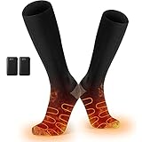Beheizte Socken Herren Damen Beheizbare Socken mit Wiederaufladbare Batterie,...