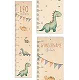 KIDSMOOD - Messlatte Kinder Holz personalisiert Mit Namen für Baby- &...