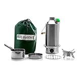 Edelstahl 'Base Camp' Kelly Kettle ® (1.6L) - Outdoor Kochtopf Set