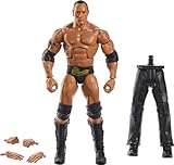 WWE HKP13 - Elite WrestleMania The Rock Actionfigur, bewegliches WWE...