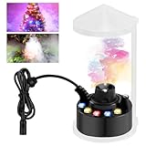 Ultraschall Vernebler, Mini Nebelmaschine Nebler Fogger, mit 12 LED Fogger,...