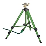 Relaxdays Sprinkler mit Teleskop-Stativ, Sprühradius bis 9 m, Sektorenregner...