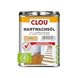 Clou Hartwachsöl farblos: Strapazierfähiges Holzöl für Innenbereiche, 2 in 1...
