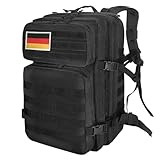 Militär Rucksack Herren,45L Groß Rucksack Wasserdicht Outdoor Assault Survival...