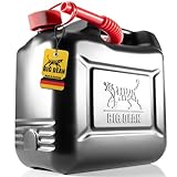 BigDean Benzinkanister 10L mit UN-Zulassung & flexiblem Auslaufrohr -...