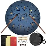 Purpledi Tongue Drum 11 Noten 6 Zoll, Zungentrommel Scheibentrommel, Steel Pan...