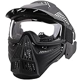 Gunyoo Airsoft Maske Vollgesicht Paintball Maske mit Augenschutz Schlagfest für...