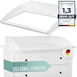 WOLKENGLÜCK® Wickelaufsatz für IKEA Hemnes Kommode [88x75x13cm] -...