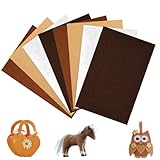 Deepton Steifer Filz, 2mm Dickes Bastelfilz, 8 Stücke Filzstoff, 20 x 30cm Filz...