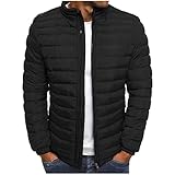 Steppjacke Herren Winter Daunenjacke Dicke Thermo Jacket Schwergewicht Warmer...