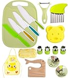 Kindermesser 16-teiliges Kinder-Küchenmesser-Set zum Schneiden und Kochen von...