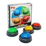 Gelabur Set von 4-Buzzern für Trivia-Spiele, Antwort-Buzzer für Klassenzimmer,...