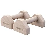 GORILLA SPORTS® Liegestützgriffe - 2er Set, aus Holz, Rutschfest, bis 300kg...