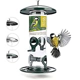 wildtier herz I Körner Vogelfutterspender 26cm - aus rostfreiem Metall, Vogel...