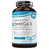 Omega 3 Kapseln hochdosiert 240-2000mg Fischöl Kapseln mit 660mg EPA & 440mg...