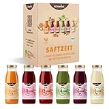 Saftzeit 1-Tages-Fastenkur Bio | 6 Flaschen mit abgestimmten Frucht- und...