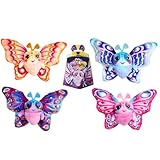 Simba Plüsch Schmetterling Fluffyfly (30 cm) – Aufblasbares Kuscheltier mit...