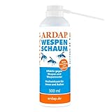 ARDAP Wespenschaum-Spray 300ml inkl. Sprührohr - Mit Sofort- & Langzeitwirkung...