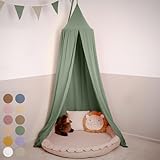 lilimaus Baldachin Kinderzimmer [in 12 Farben] - Betthimmel aus 100% Baumwolle...