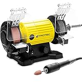 TROTEC Schleifmaschine PBGS 10-120 – Doppelschleifer 120 Watt, Drehzahlstufe...