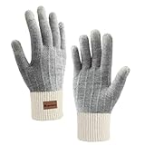 Homealexa Winterhandschuhe Touchscreen Handschuhe Strick Fingerhandschuhe Sport...