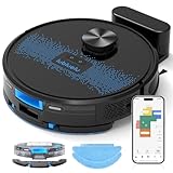 Lubluelu Saugroboter mit Wischfunktion 3-1, 4500Pa Staubsauger Roboter...