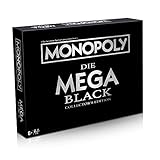 Winning Moves - Monopoly - Mega Black Edition - Gesellschaftsspiel für...