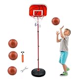 Basketballkorb und Stand Kinder, AolKee Tragbarer 50CM-150cm Mini Basketballkorb...