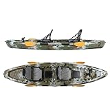 Crazy4Boating Kajak 395 cm Sit-on-Top 2er | Sand Camo | Robustes PE Familien- &...