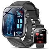 Lgnitek Smartwatch Herren Damen mit EKG+HRV/Harnsäure/BMI, 1,97'' AMOLED...