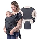 SKY & ZEN Tragetuch Baby Neugeborene - Babytragetuch ohne binden, Babytrage ab...