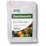 AGRI plus Gemüseschutznetz 4 m breit I Verschiedene Längen I Reißfestes...