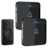 AVANTEK Funkklingel, Türklingel Funk Set, 400m Reichweite IP55 Aussen...