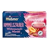 Meßmer Himmelszauber Früchtetee mit Mandel Aroma 20 Teebeutel Vegan Glutenfrei...