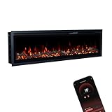 GLOW FIRE Elektrokamin Core 127 mit realistischem 3D LED-Feuer -...