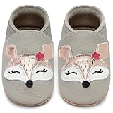 IceUnicorn Krabbelschuhe Baby Lauflernschuhe Jungen Mädchen Weicher Leder...