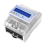 Stromzähler 3 Phasen Digitaler Drehstromzähler Hutschiene, 4P DIN LCD 50Hz...