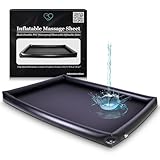 EROTICGEL Aufblasbare Nuru-Massageliege mit aufblasbaren Seiten | Schwarz |...