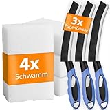 Fugenbürste inkl. gratis Schmutzradierer – 3x Reinigungsbürste + 4x Melamin...