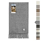 HANSA-FARM | Extra große Baby Alpaka Decke - 200 x 130 cm - Kuschelig weich aus...