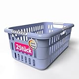 BigDean 2 Stück Wäschekorb 40L mit Softgriffen – Wäschewanne Made in...