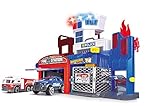 Dickie Toys – Parkgarage Feuerwehr und Polizei – Parkhaus inkl. 2...