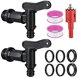 Auslaufhahn für Regentonne, Wasserhahn Adapter, Kunststoff Wasserhahn für...