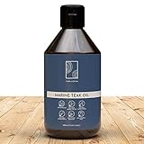 CURA LIGNUM Teaköl für Gartenmöbel Pflege - 500ml - Farbloses Teakholz Öl...